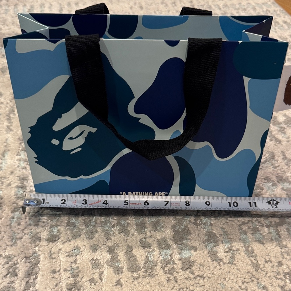 A Bathing Ape Blue Camouflage Tote Bag